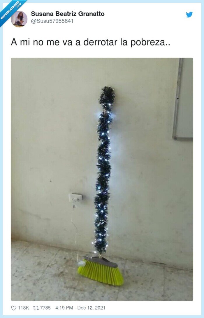 derrotar,pobreza,escoba,árbol de navidad