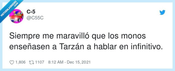 maravilló,enseñar,infinitivo,tarzán,hablar