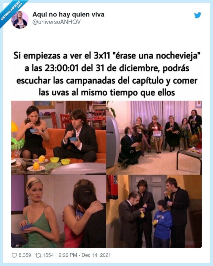 aqui no hay quien viva,uvas,fin de año