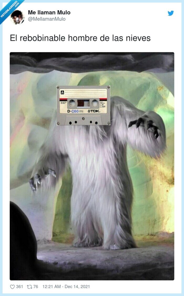 rebobinable,hombre,nieves,las