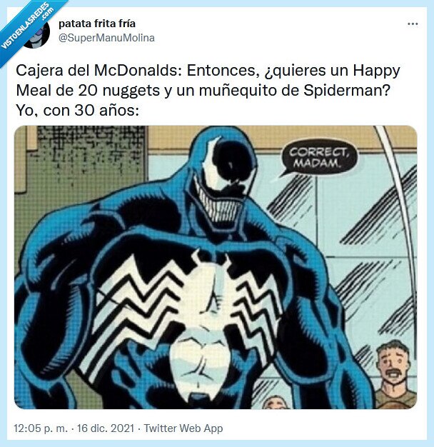 happy meal,mcdonalds,nuggets,spiderman,veneno,muñequito