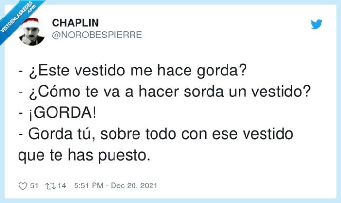 vestido,puesto,gorda,sorda