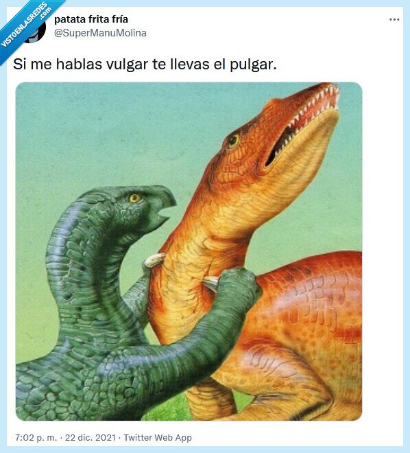 pulgar,vulgar,dinosaurios