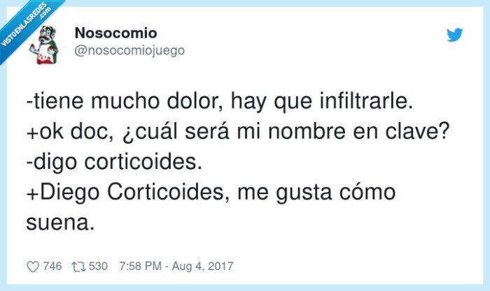 corticoides,infiltrarle,nombre,dolor