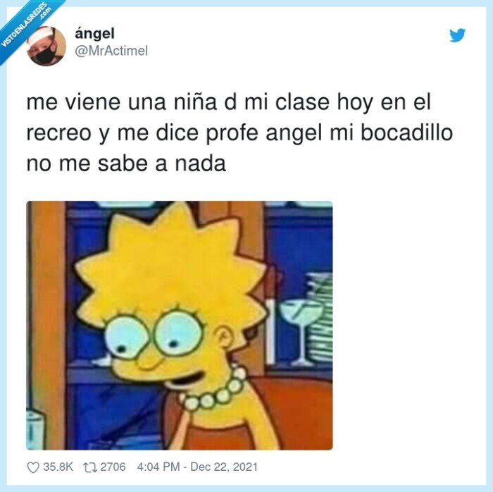 bocadillo,recreo,coronavirus,perdida,gusto,niña,sabor