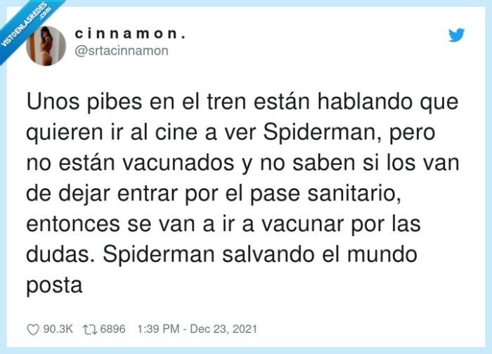 spiderman,sanitario,vacunados,cine,pasaporte,coronavirus