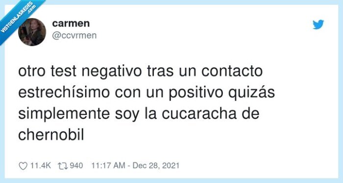 estrech&iacute;simo,cucaracha,chernobil,negativo,contacto