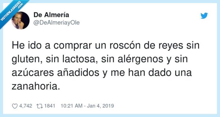 alérgenos,zanahoria,azúcares añadidos,lactosa,roscón