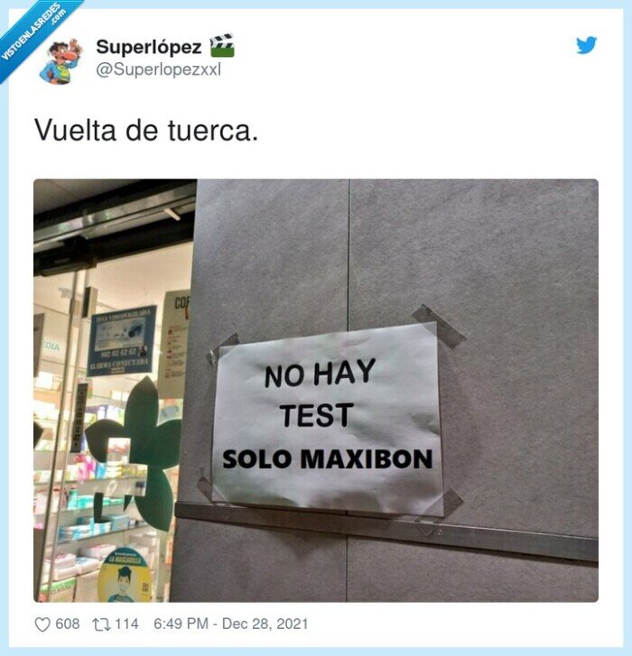 vuelta,tuerca,maxibon,test,antígenos