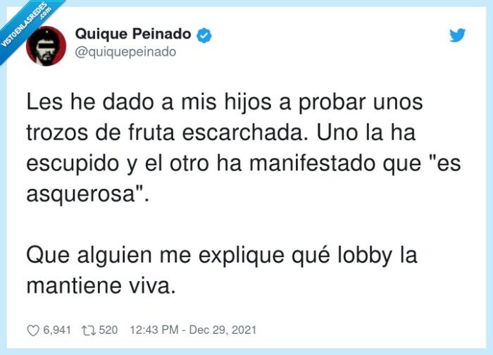 fruta escarchada,asquerosa