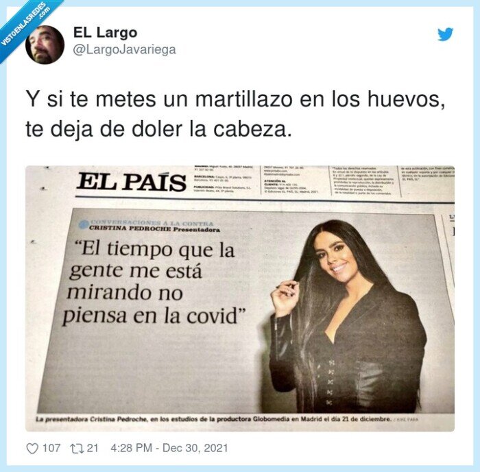 covid,cristina pedroche,pensar,titular