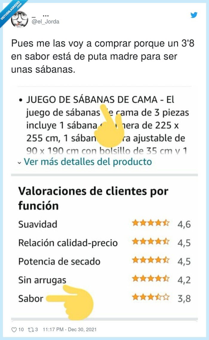 sábanas,comprar,sabor,reseña