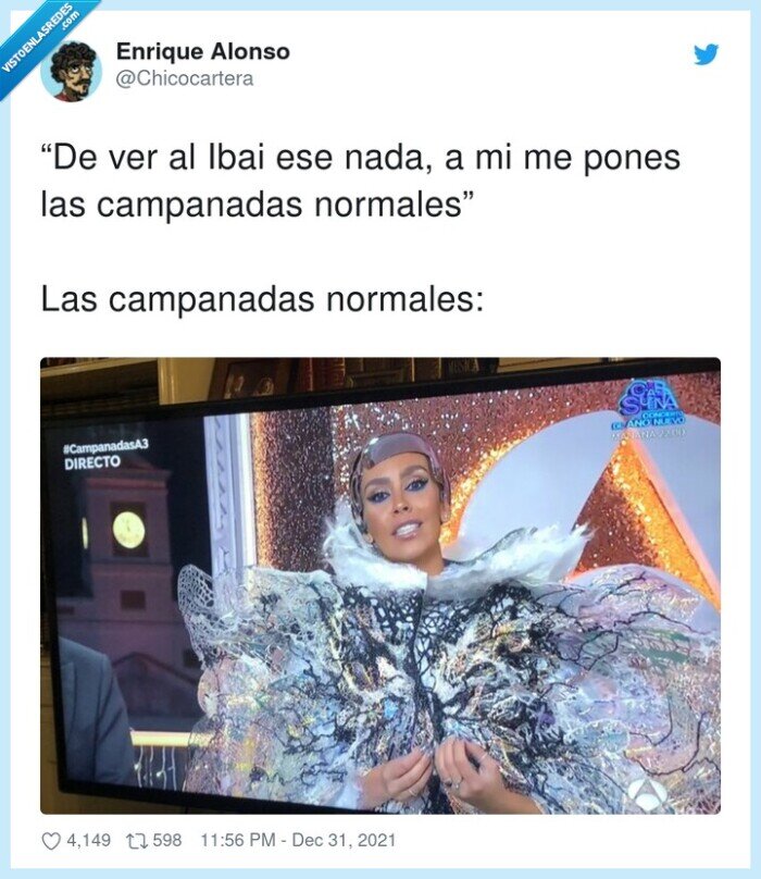 cristina pedroche,fin de año,vestido,campanadas,ibai