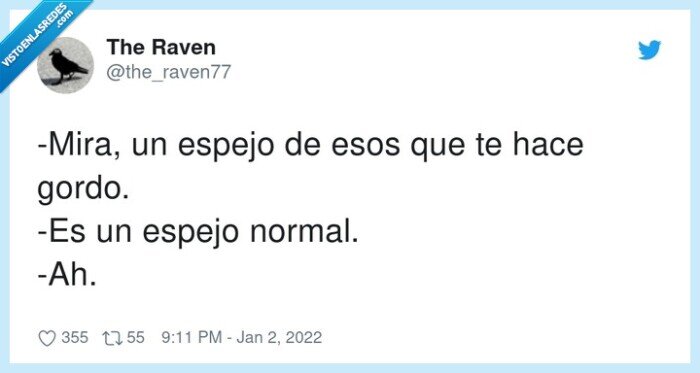 gordo,efecto,espejos