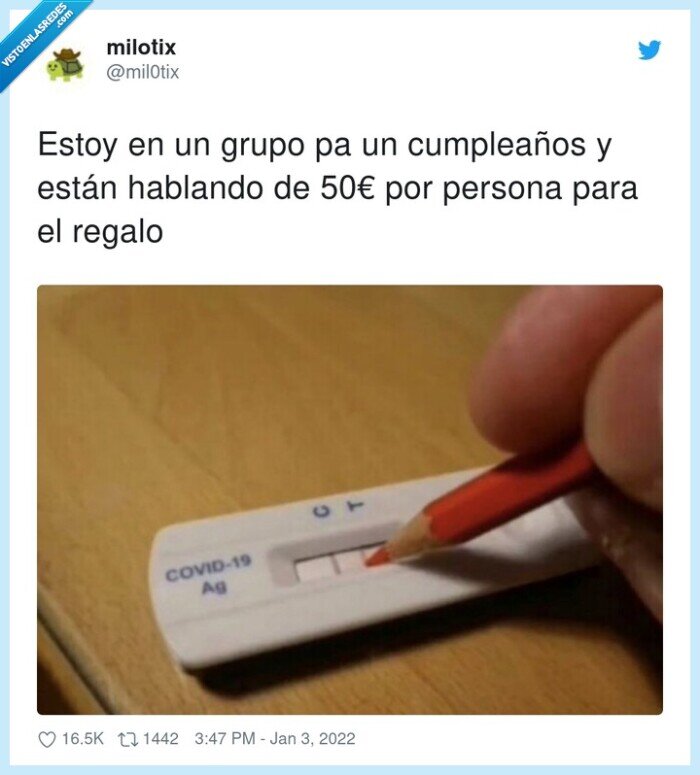 cumpleaños,fingir,pcr,antígenos,regalo