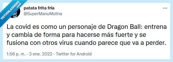 flurona,coronavirus,dragon ball,gripe,personaje