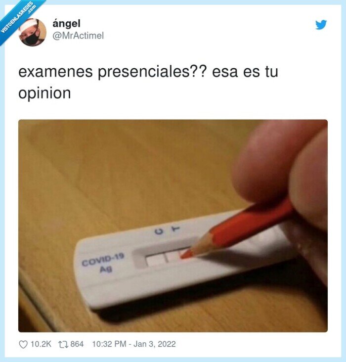 presenciales,examenes,test,antigenos
