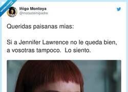 Enlace a A Jennifer Lawrence le queda bien hasta un cuerno en la cabeza, discrepo, por @matastemipadre