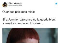 Enlace a A Jennifer Lawrence le queda bien hasta un cuerno en la cabeza, discrepo, por @matastemipadre