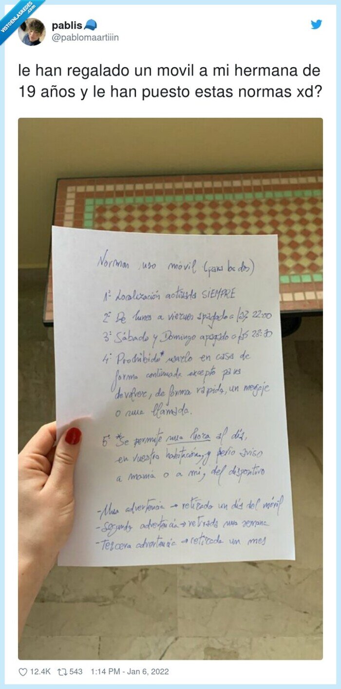 regalo,hermana,normas,movil