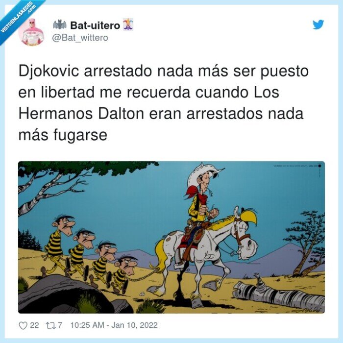 arrestados,arrestado,djokovic,libertad,hermanos dalton