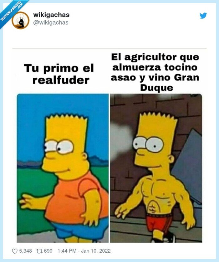 bart simpson,gordo,real fooder,cuidarse