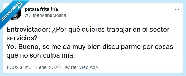 servicios,entrevista,trabajo,disculpa,sector