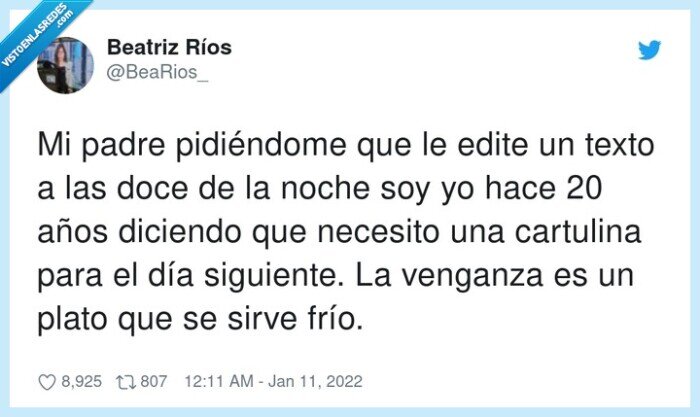 cartulina,madre,venganza