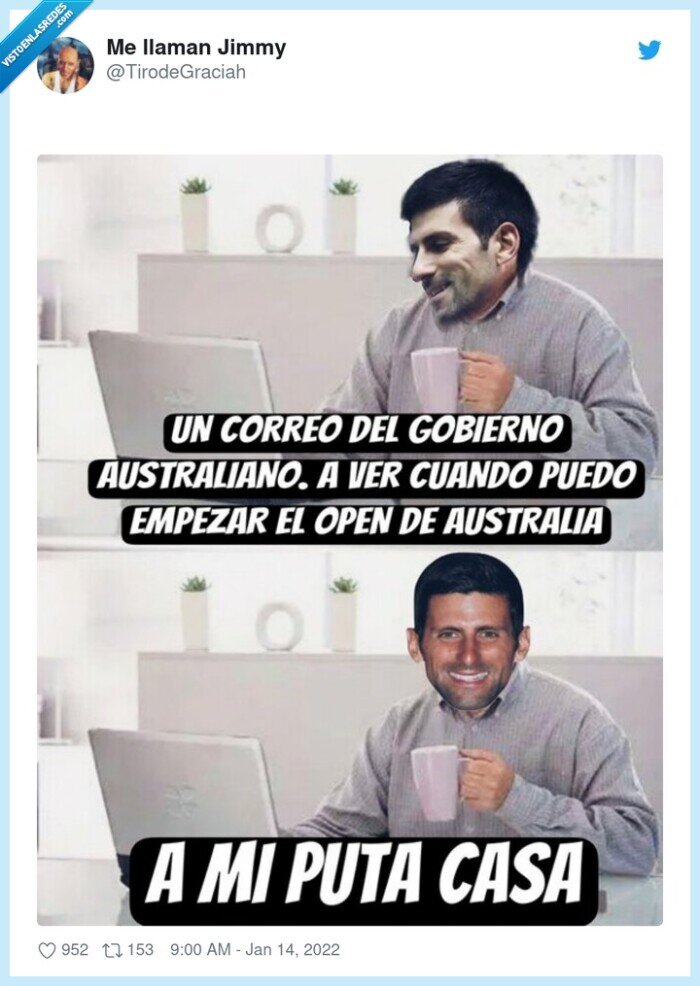 #djokovicout,australia,djokovic,a la calle,coronavirus,harold