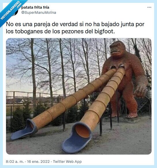 pareja,toboganes,pzones,bogfoot