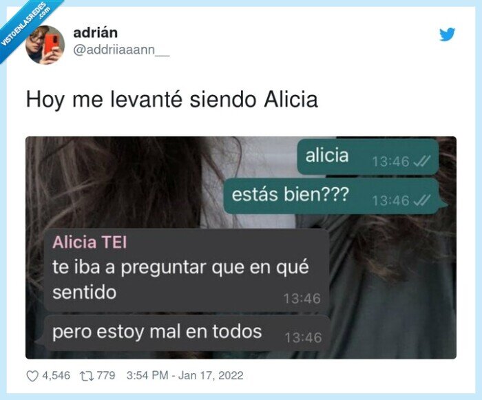 levantarse,siendo,alicia,mal