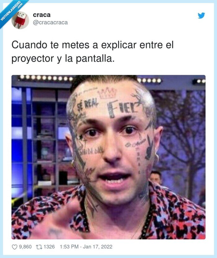 proyector,explicar,pantalla,tatuajes,cara