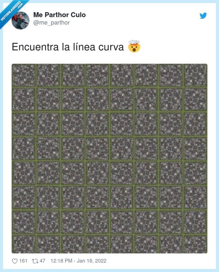 encuentra,línea,curva,ilusión óptica