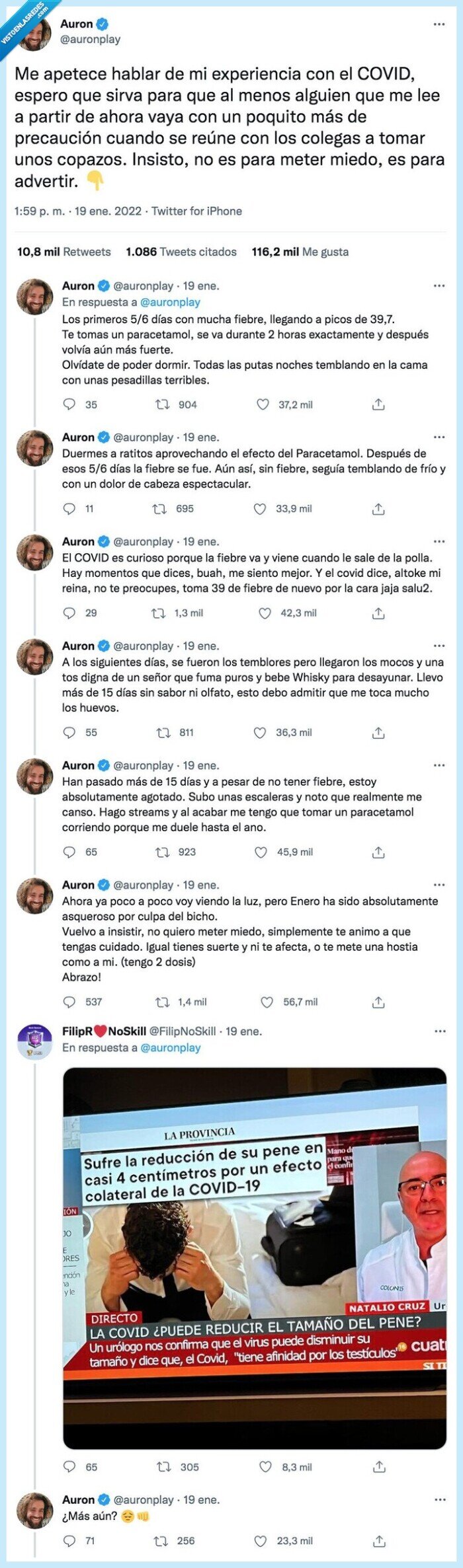 experiencia,precaución,coronavirus,auronplay