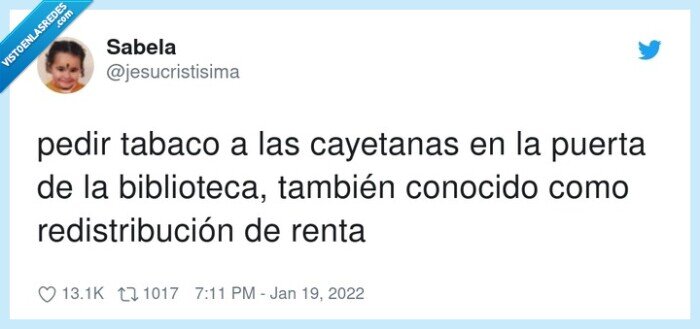 redistribución,biblioteca,cayetanas,tabaco