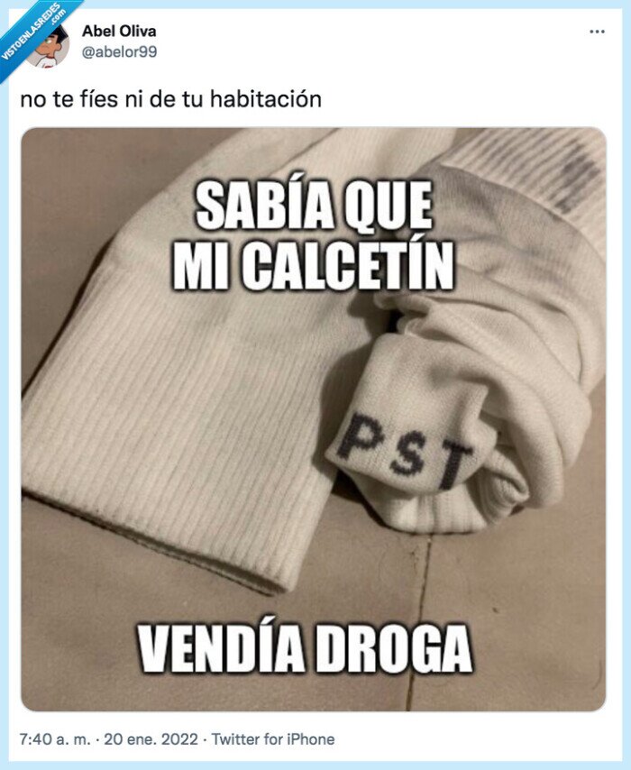 calcetines,droga,pst,habitacion,meme,gracioso,2022