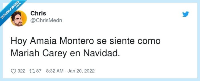 amaia montero,navidad,mariah carey,20 de enero