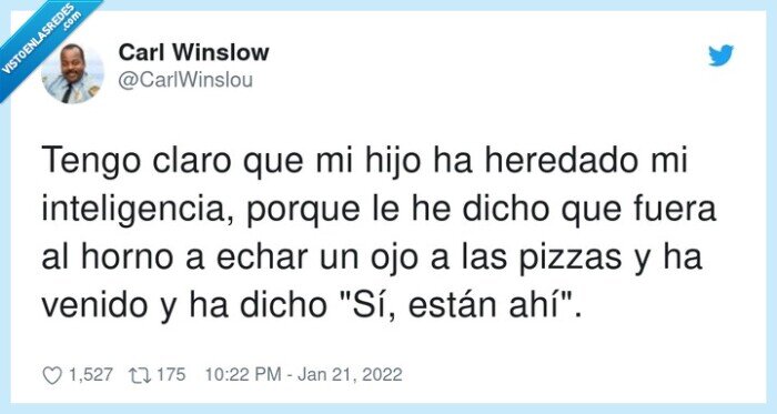 inteligencia,heredado,hijo,pizzas