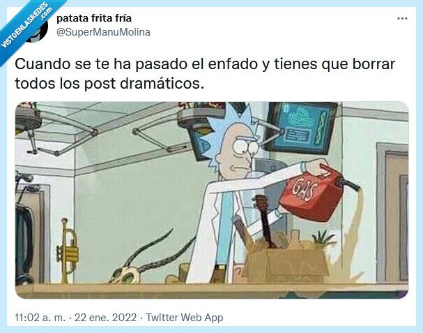 enfado,rick and morty,post,borrar,drama