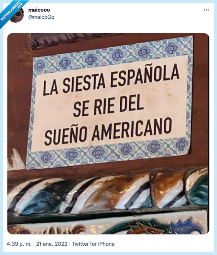 siesta,sueño americano
