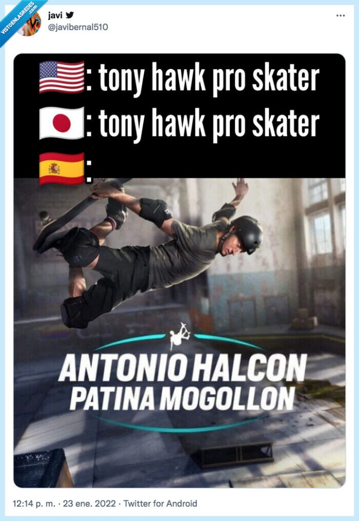 tony hawk,carátula,videojuego