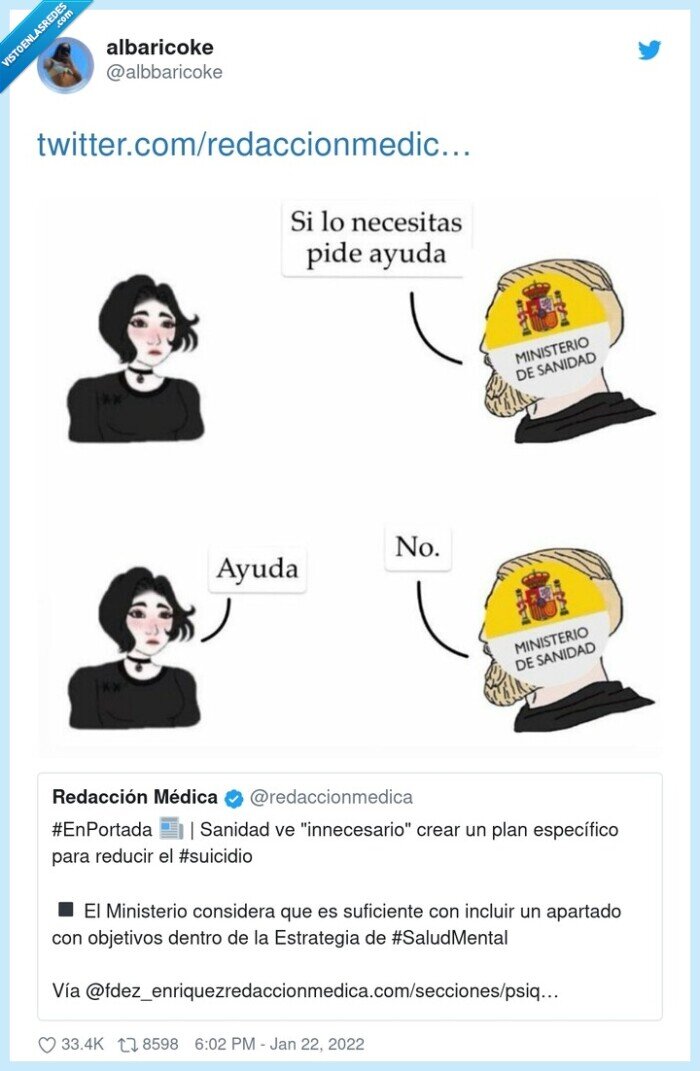 ministerio de sanidad,ayuda,salud