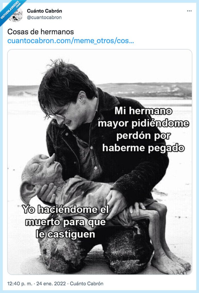 hermanos,cosas,hacerse el muerto,castigo,padres