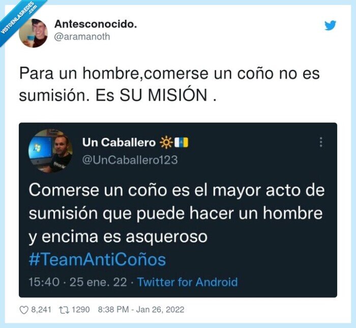 hombre,comerse,sumisión,misión,coño