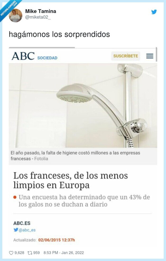 franceses,guarros,sucios,menos limpios