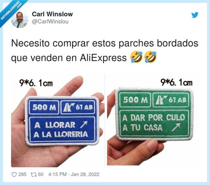 aliexpress,bordados,comprar,parches,a llorar a la llorería,a dar por culo a tu casa