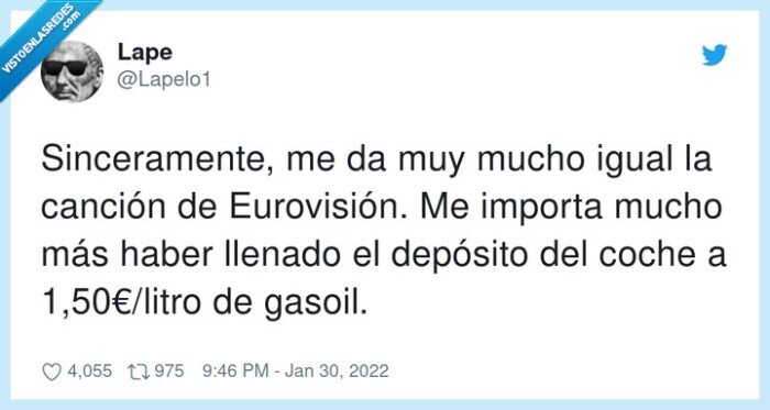1,50€/litro,gasolina,precio,eurovisión,depósito,canción