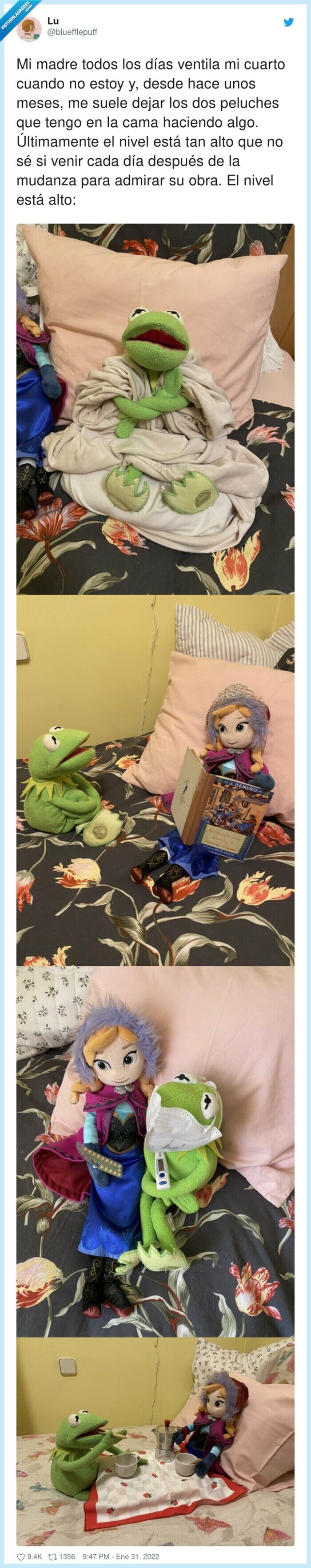 rana gustavo,anna,frozen,muñecos