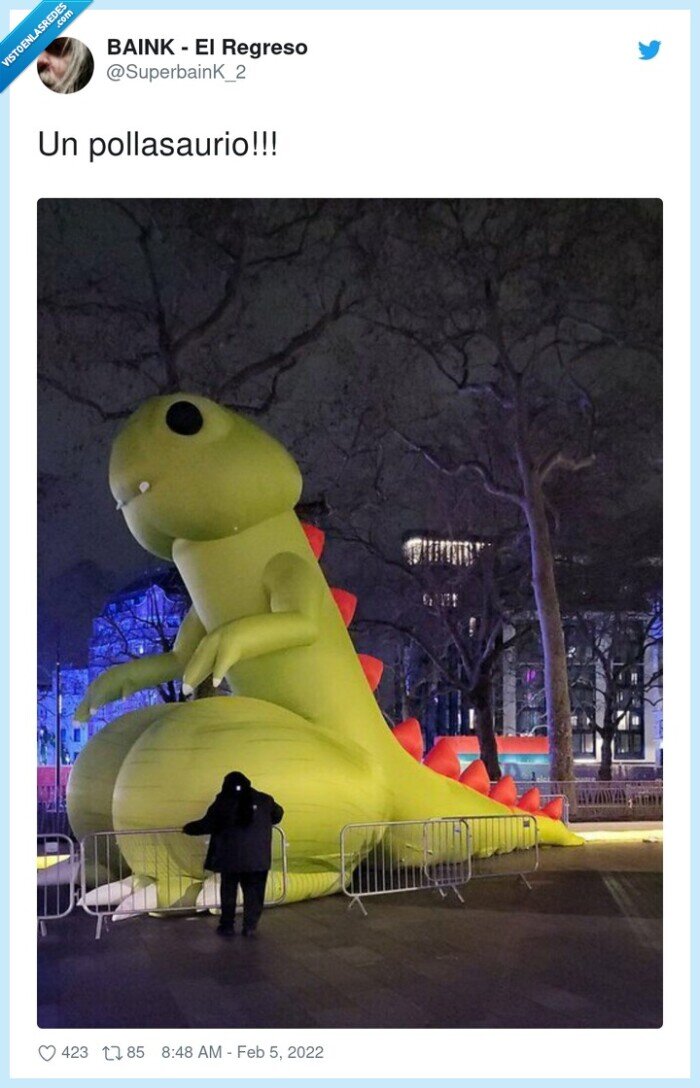 poIIasaurio,inflable,dinosaurio