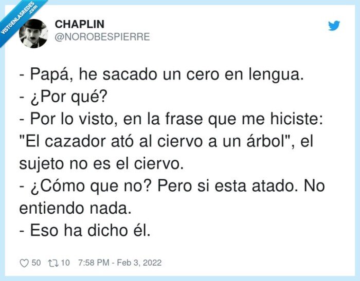 sujeto,árbol,cazador,papá,ciervo